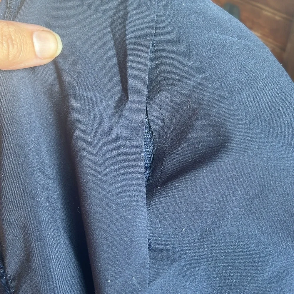 Rebecca Taylor Wool Blend Navy Cross Hatch Dress